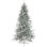 6.5-Ft. Flocked Mountain Pine Christmas Tree with Multi-Color LED String Lighting