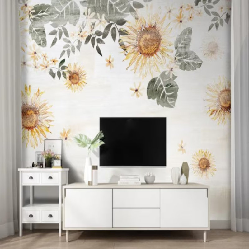 Golden Sunflower Breeze, 96" L  X 108" W