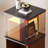 Nut-brown Manufactured Wood Display Cases