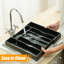 Porte-ustensiles de cuisine en bambou noir