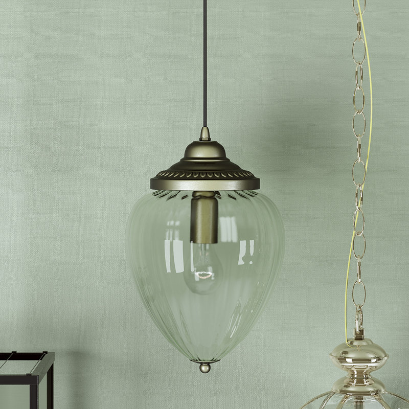 Arquette 1 - Light Teardrop Pendant, Antique Brass
