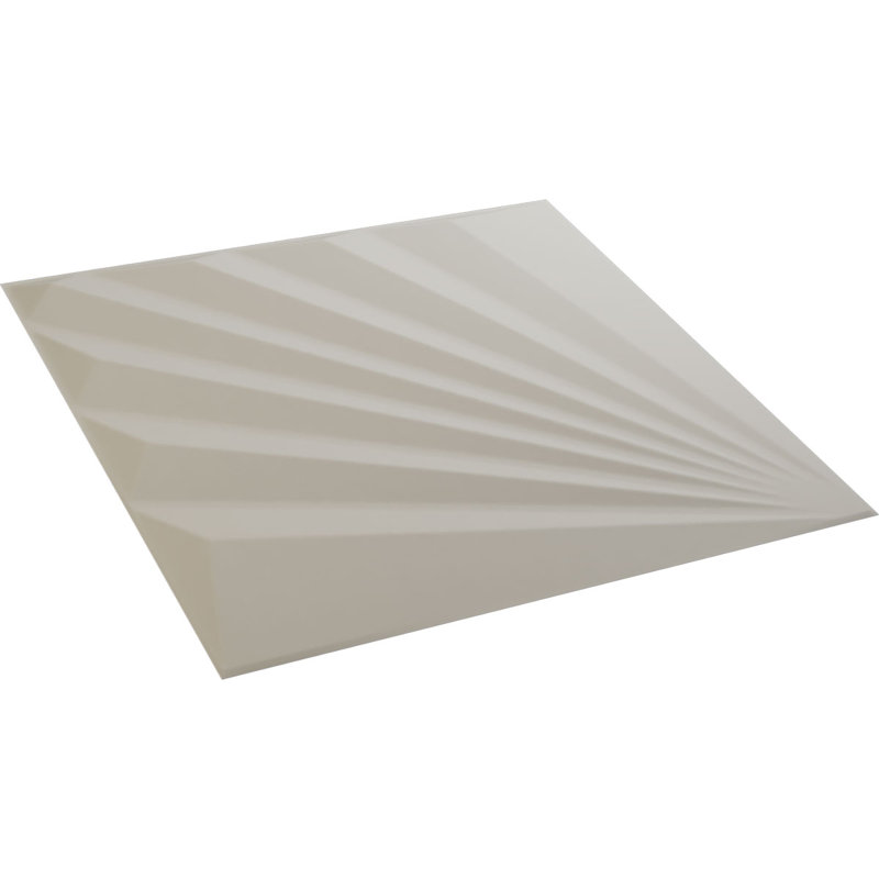Panneau mural 3D décoratif Aire EnduraWall, Blanc fleur satiné UltraCover