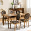 Elegant Dining Chairs With Handmade Pull-ups, Solid Wood Frame, Brown Sw1839br Chairs, Of 2, Pu Cover, Structure, High Nailhead Trim