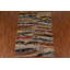 Tapis rectangulaire unique en laine noué à la main 5 pi 9 po x 7 pi 10 po nouvel âge beige / rouge / brun