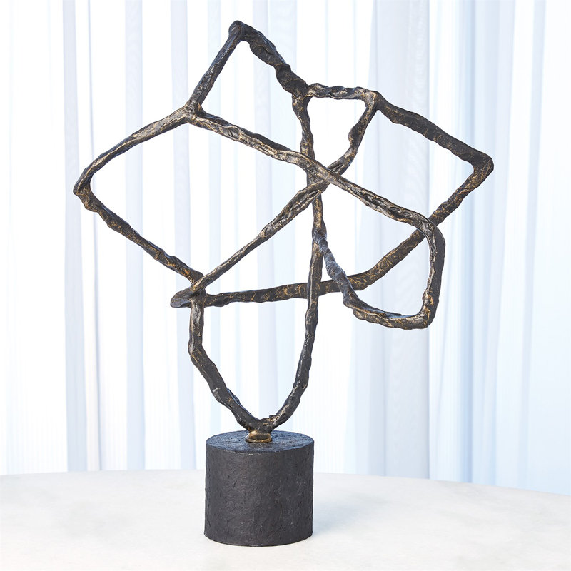 Tangled Bronze Finish Cast Iron Indoor Sculpture