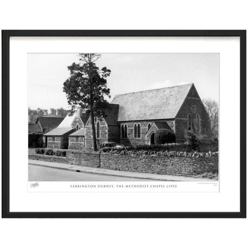Farrington Gurney, The Methodist Chapel C1955 - Single Picture Frame Print, 45cm H X 60cm W x 2cm D