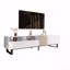 Modern 80" TV Stand with Drop-Down Doors, Drawers & Cable Management-1741408380