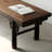 Solid wood bench like ancient stool stable-110542767