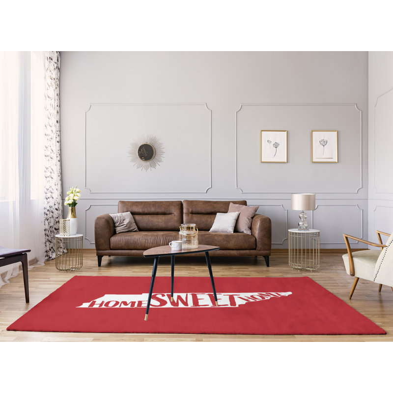 Tapis en poly-chenille tennessee à la maison, Rectangle 8 pi x 10 pi