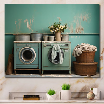 Turquoise Vintage Laundry Room II - impression