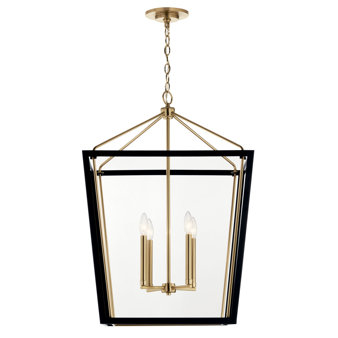 Delvin 4 - Light Steel Dimmable Square Chandelier DecorbyHannah 