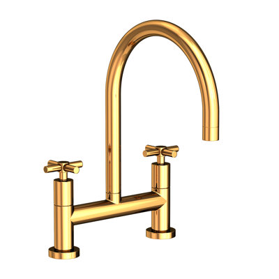 East Linear Kitchen Bridge Faucet