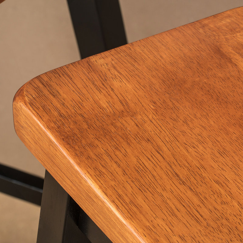 TABOURET SADDLE EN BOIS 29 po