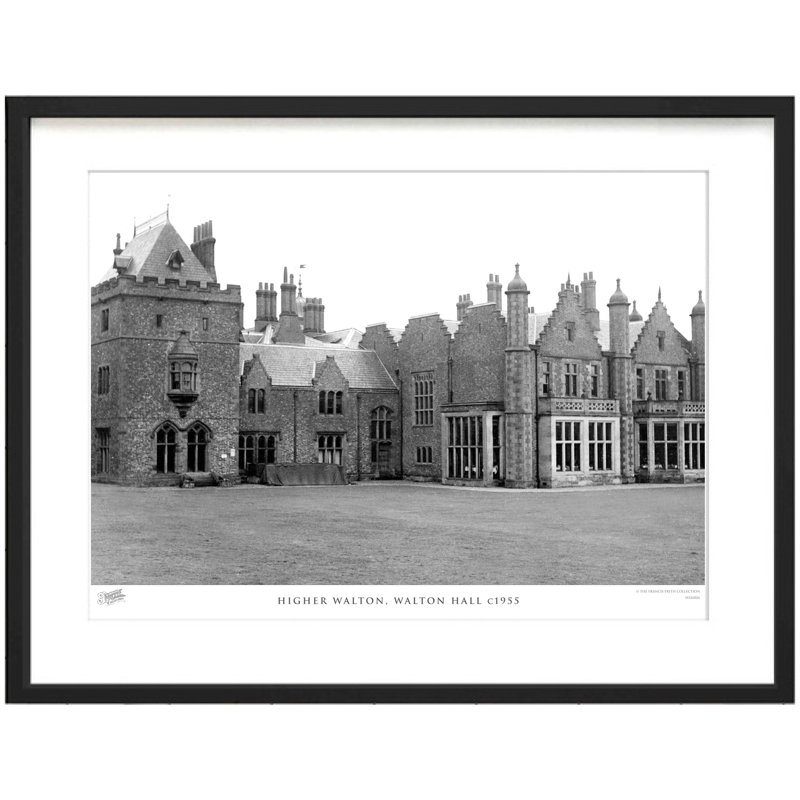 Higher Walton, Walton Hall C1955 - Single Picture Frame Print, 45cm H x 60cm W x 2.3cm D