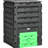 120 Gallon Compost Container - , 80 Vents For Quick Creation, 2 Sliding Doors, & Portable, Black Garden Apparatus By , Fertile Soil Compost, Lightweight,