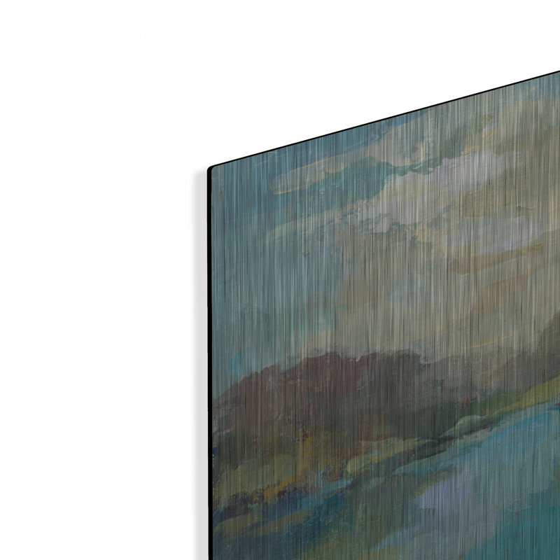 «Mini Landscape» par Silvia Vassileva, art mural en métal, H 12 po x l 12 po