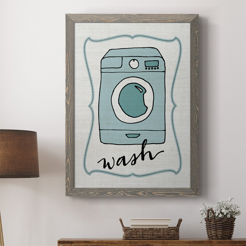 Wash, impression sur toile encadrée, H 37,5 po x l 27,5 po x P 1 po, gris