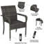 Stackable Outdoor Patio Dining Armchair-1106638217