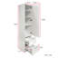 Armoires de garde-manger blanches modernes, panneau de fibres à densité moyenne durable, rangement flexible pour la cuisine et la maison