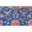 Tapis bleu / rouille / ivoire de haute qualité noué à la main-72343773