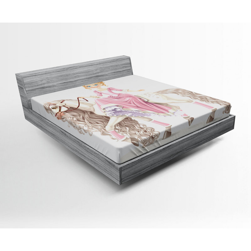 Feminine Microfiber Fitted Sheet, Full Fitted Sheet