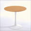 Table de salle à manger Tulip Table Mid-Century pour 2 à 4 personnes avec plateau rond en MDF, table de salle à manger à piédestal et table basse-107104290-107104288