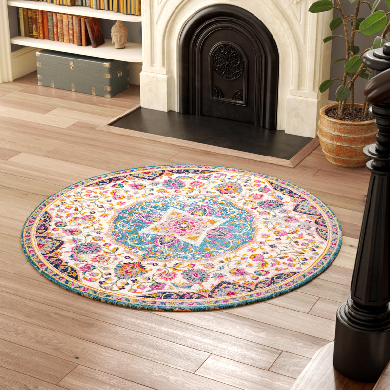 Verda Oriental Indoor Rug, Round 5'3"