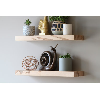 Ginny 2 Piece Maple Floating Shelf