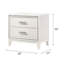 Table de chevet blanche avec tiroirs pour le rangement de la chambre à coucher | Idée de cadeau