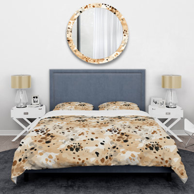 Abstract Paw Print Patterning III Abstract Duvet Cover