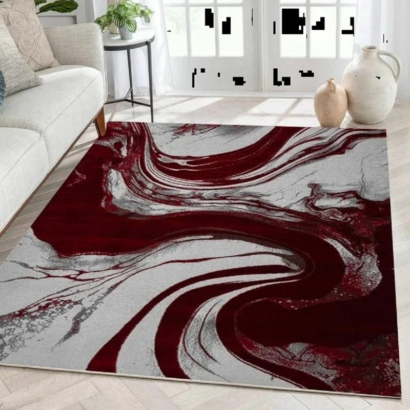 Abstract Area Rug, Rectangle 200 x 290 cm