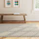 Auria Chevron Handmade Flatweave Wool/Polyester Area Rug in Light Silver/Pewter