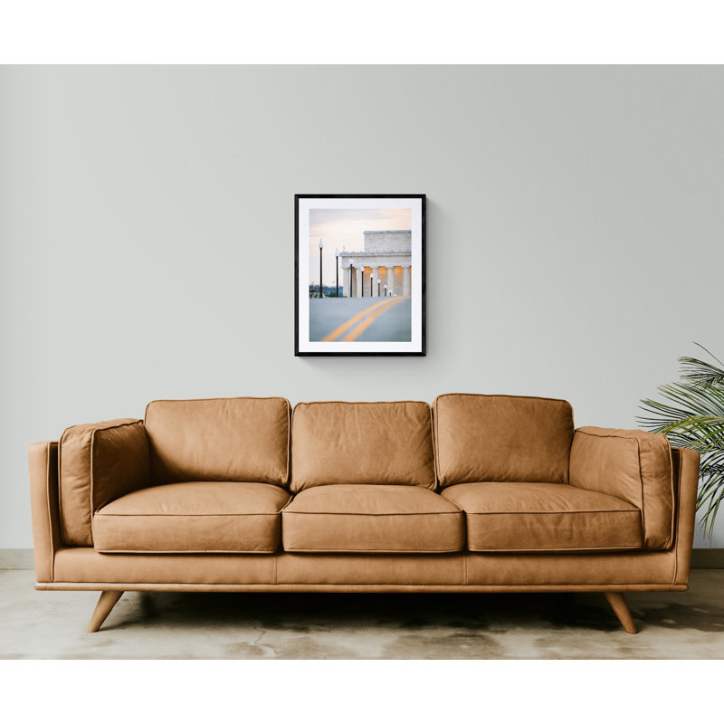 Road To Lincoln Print by Angela Pan, Black Framed Paper, 30" H x 24" W