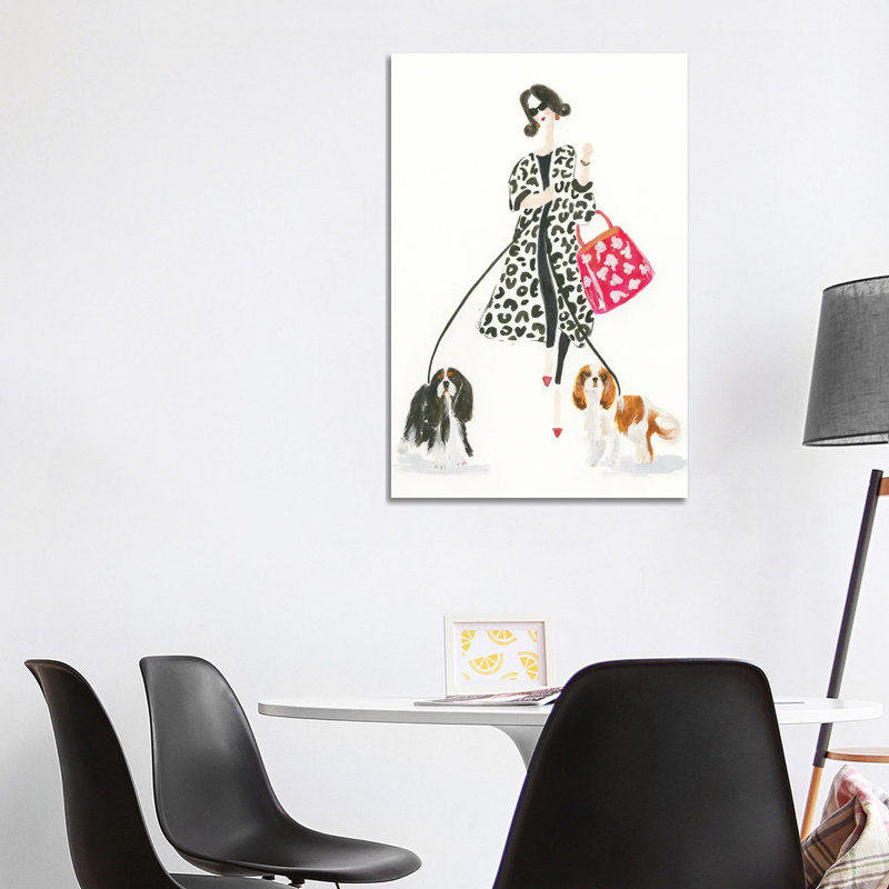 Picnic On Saturday 1 Piece Wall Art on Canvas, 101.6 cm H x 66.04 cm W, Classic Wood Framed