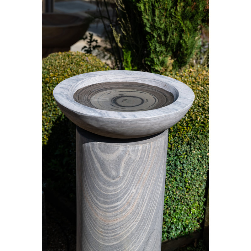 Steigerwald Natural Stone Tiered Birdbath