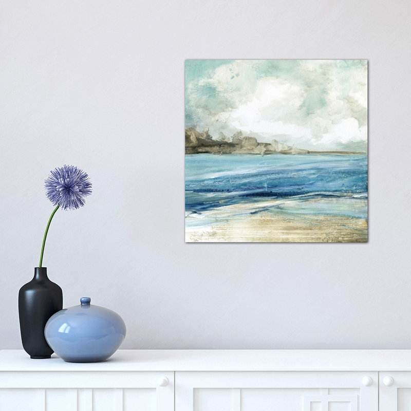 Soft Surf I by Carol Robinson - Wrapped Canvas Painting, 30.48 cm H x 30.48 cm W