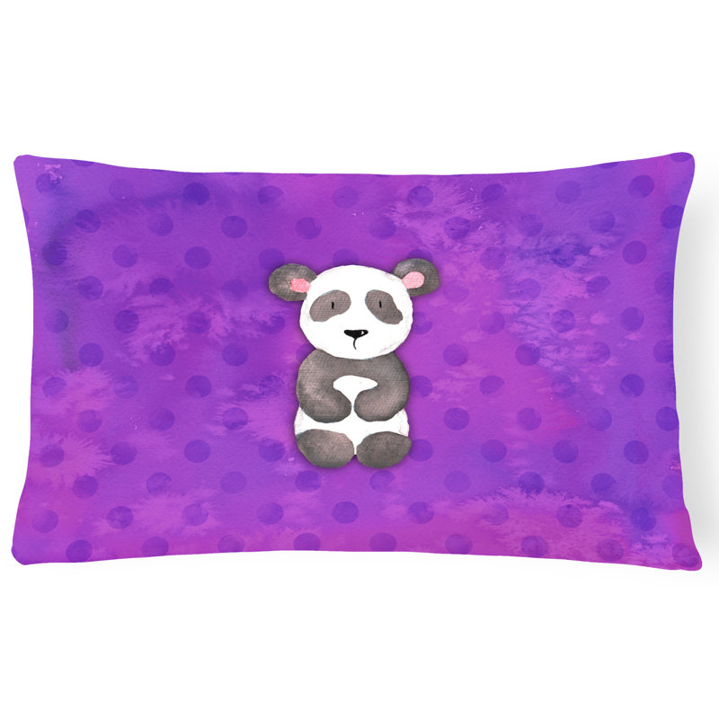 Coussin lombaire en aquarelle panda bear