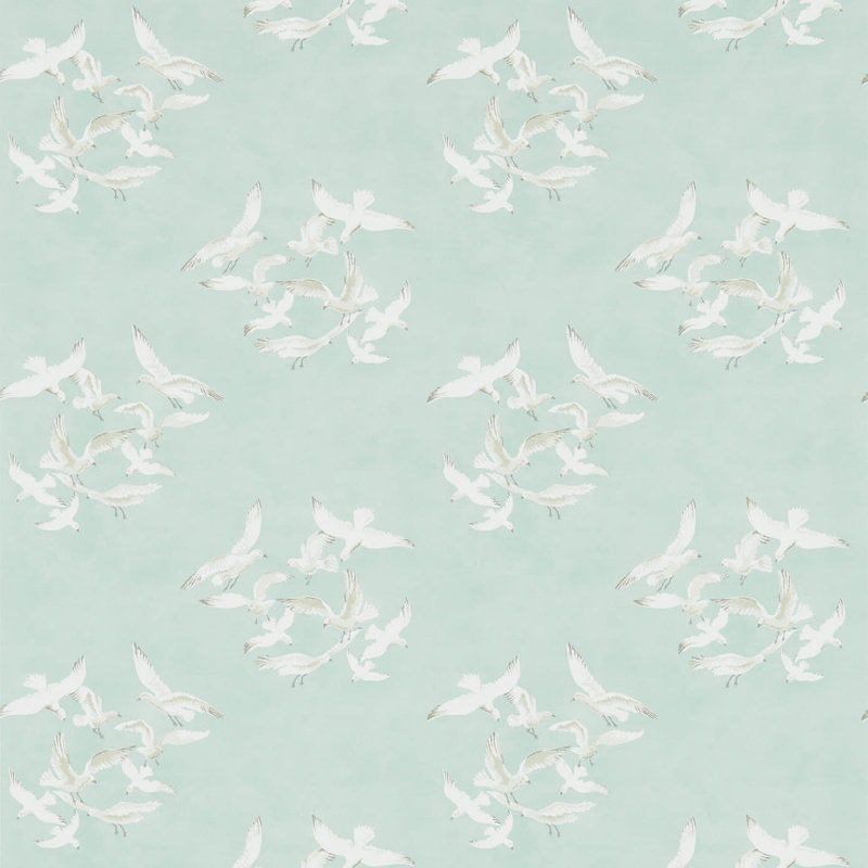 Seagulls 10.05m x 52cm Matte Wallpaper Roll, Neutral