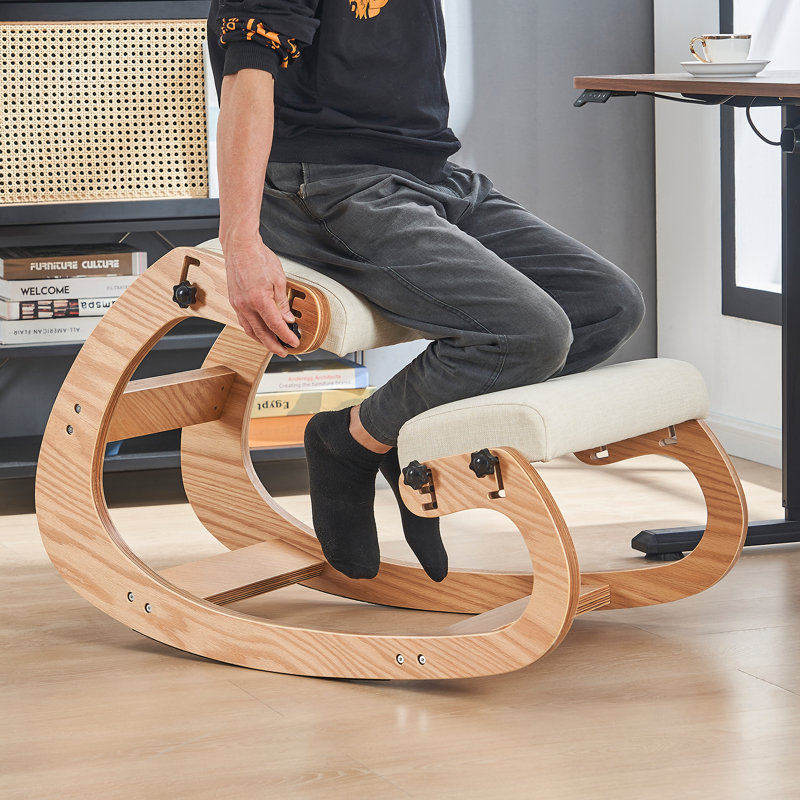 Fauteuil ergonomique à hauteur réglable Loal, Blanc