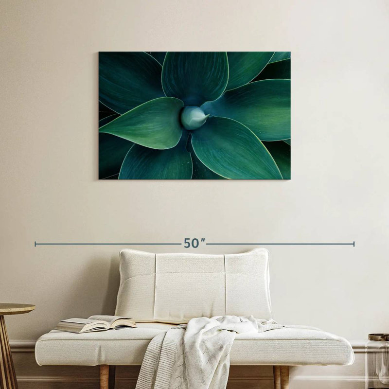 Harnek Green Zen Leaves, 24" H x 36" W