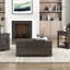 Table basse à plateau relevable avec rangement brun traditionnel Traditional