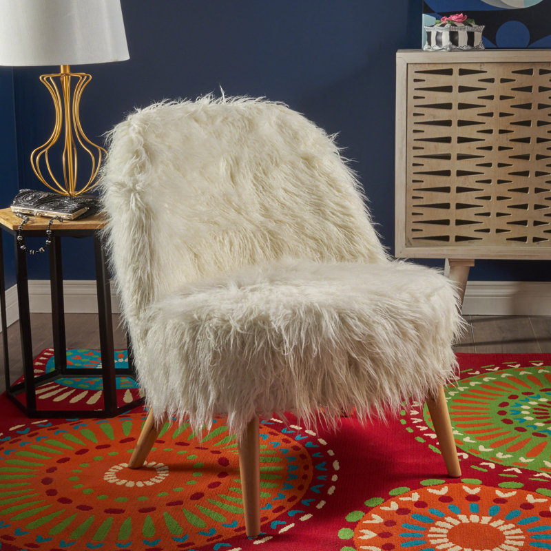 Upholstered Side Chair, White