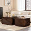 Table basse carrée moderne, sans assemblage, parfaite pour les salons contemporains