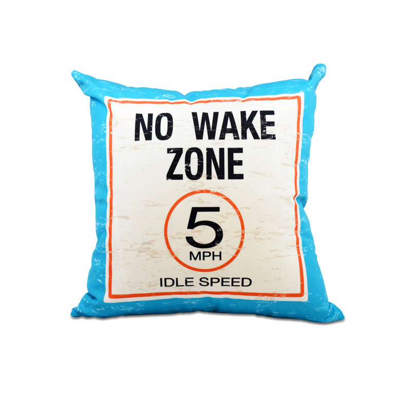 Outdoor Reversible Throw Pillow, Turquoise, 18" x 18"