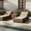 Lorelei Outdoor Teak Adjustable Chaise Lounge