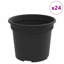 Round Flower Pot 24 Pcs Plastic-1534420394-1534420410