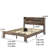 Wood King Size Bed Frame With Storage Headboard And 2 , Led Sparkle, Quiet Operation, No Box Spring, Easy Assembly, Ample Under Area Dark Brown - Equipped Noise Sleep, Simple Setup, Large-864880124