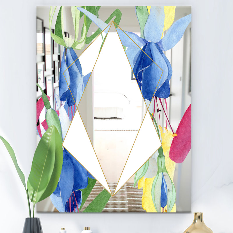Miroir de coiffeuse efflorescent Mid-Century, H 39,4 po x l 29,5 po