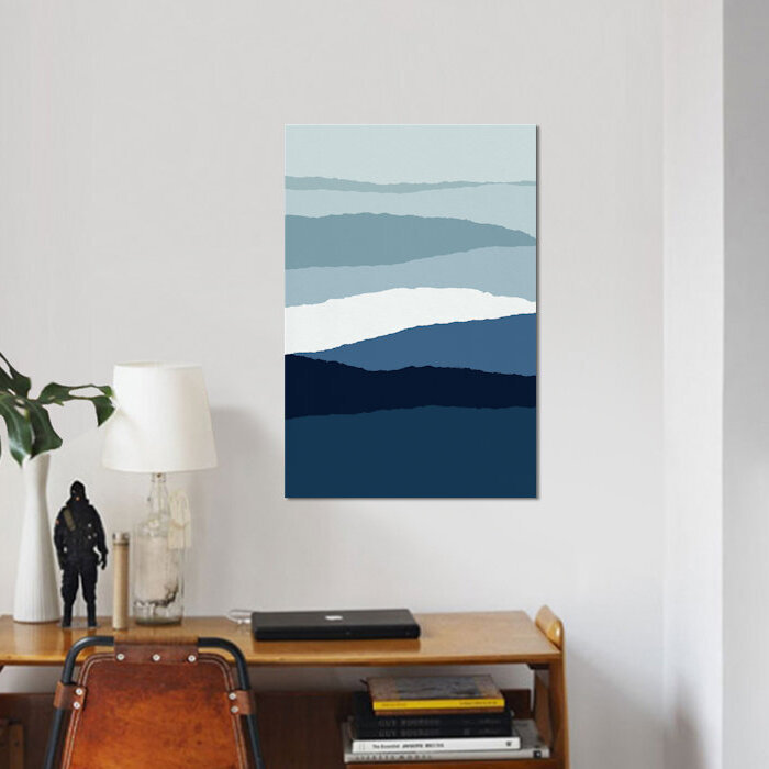 «Abstract II», impression sur toile, H 12 po x l 8 po x P 0,75 po, Toile tendue, Pas de tapis