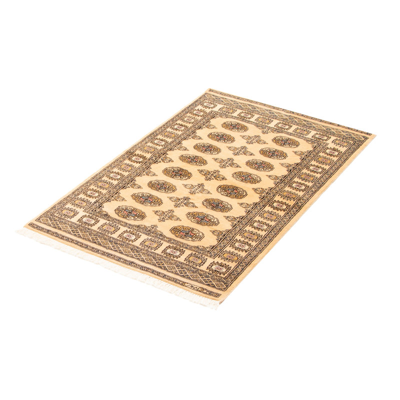 Tapis unique en laine noué à la main Bokhara Peshawar 3 pi 1 po x 5 pi 0 po